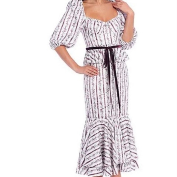 Antonio Melani x Nicola Bathie Florence Floral Print MIDI dress - Picture 2 of 16